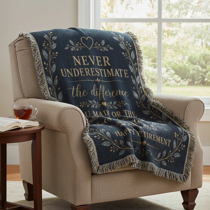 Retirement Keepsake Woven Blanket Gift