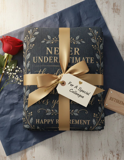 Retirement Keepsake Woven Blanket Gift