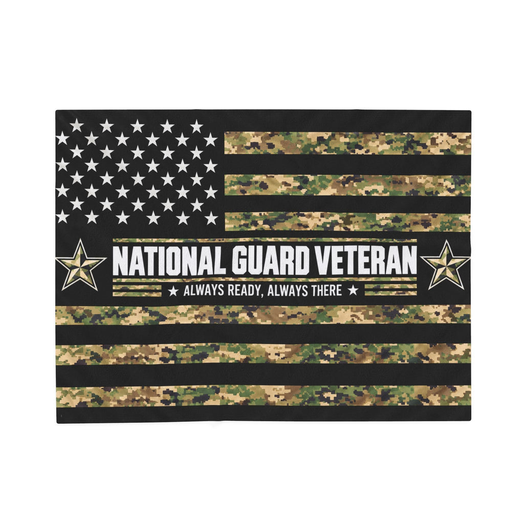 National Guard Veteran Velveteen Blanket – Always Ready, Always There | Military Appreciation Gift