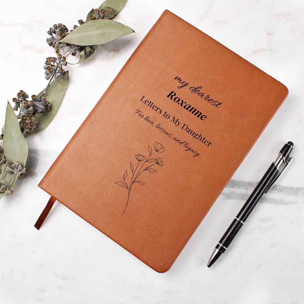 Letters Left Behind: A Mother’s/Father’s Written Legacy – Heirloom Daughter Journal, Personalize, Custom Name