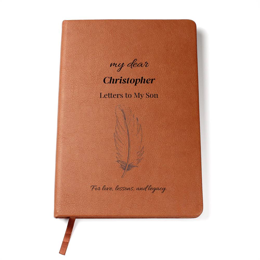 Letters Left Behind: A Parent’s Written Legacy – Heirloom Son Journal for Wisdom, Personalize, Customize Name