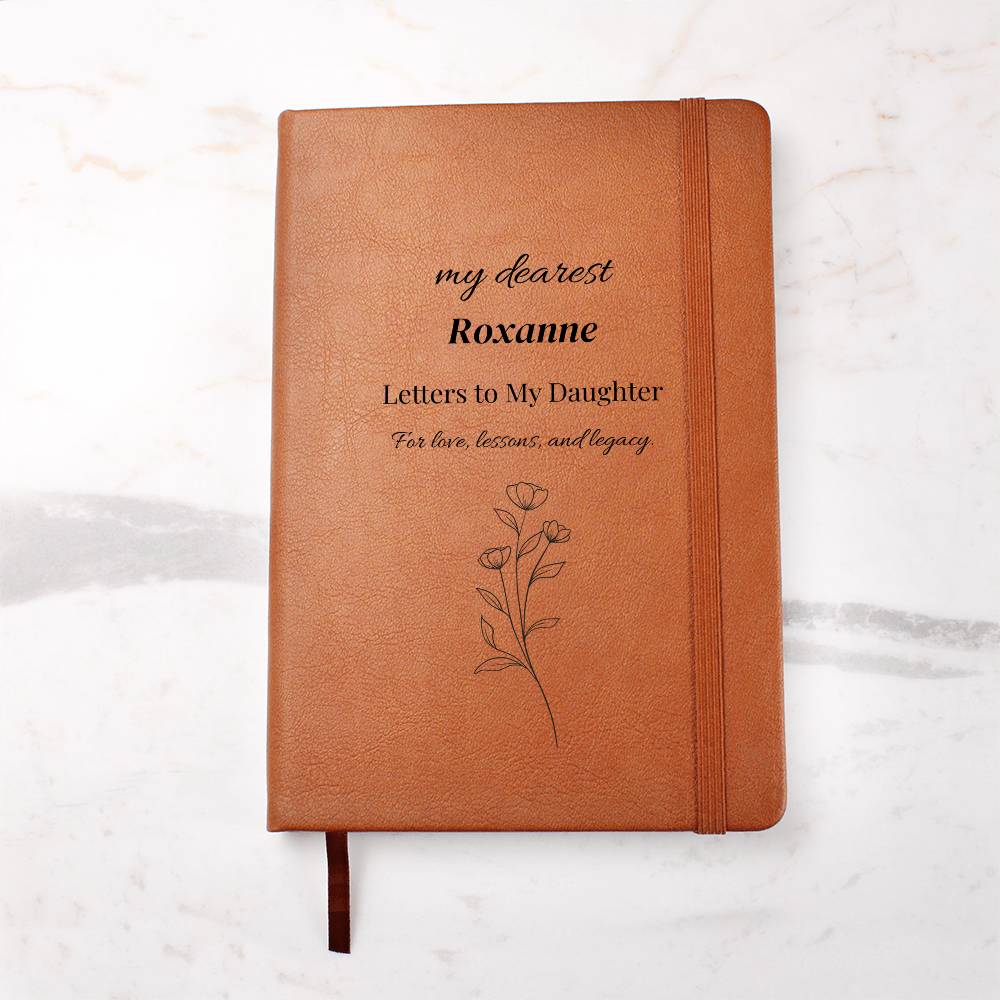 Letters Left Behind: A Mother’s/Father’s Written Legacy – Heirloom Daughter Journal, Personalize, Custom Name