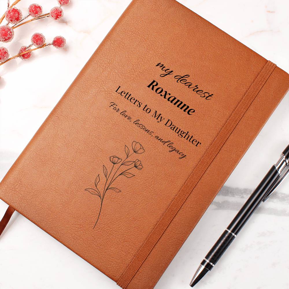 Letters Left Behind: A Mother’s/Father’s Written Legacy – Heirloom Daughter Journal, Personalize, Custom Name