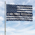 Air Force Veteran Flag – Blue Tiger Stripe Camo Military Flag