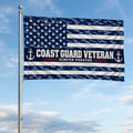 Coast Guard Veteran Flag – Blue Camo Semper Paratus Military Flag