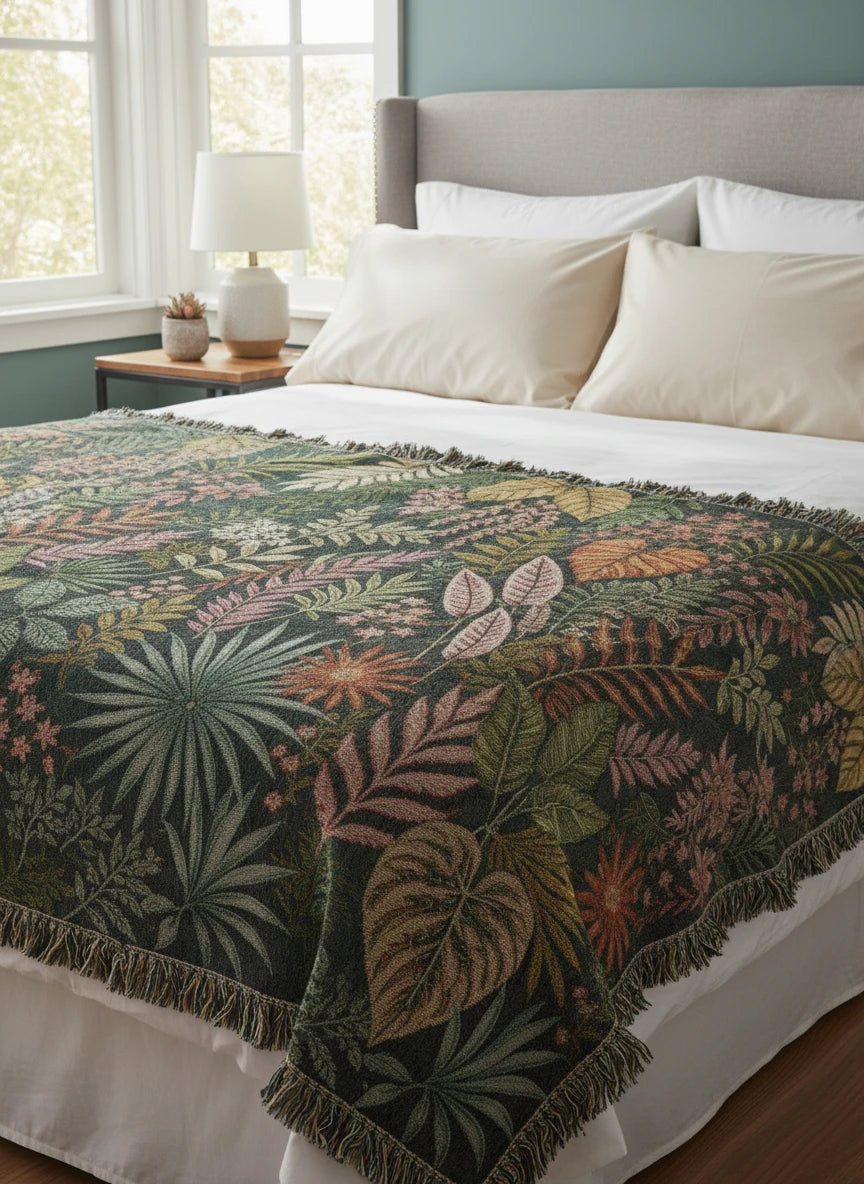 Botanical Garden Woven Blanket