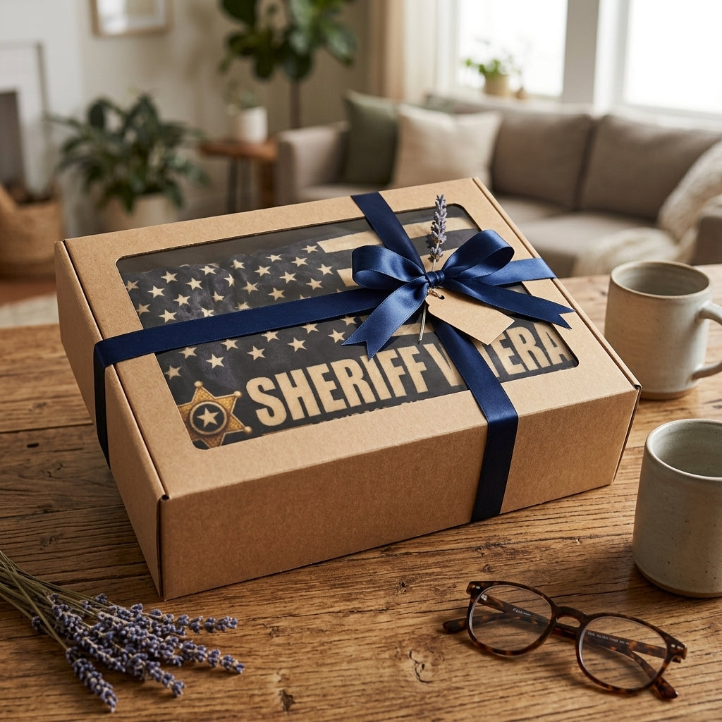 Sheriff Veteran Velveteen Blanket – Courage, Character, Community | Retired Deputy Sheriff Gift