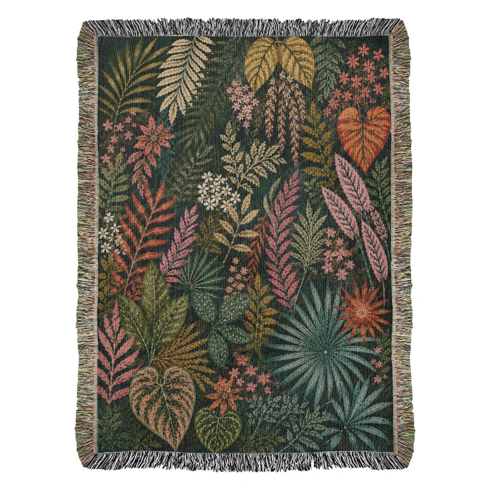 Botanical Garden Woven Blanket