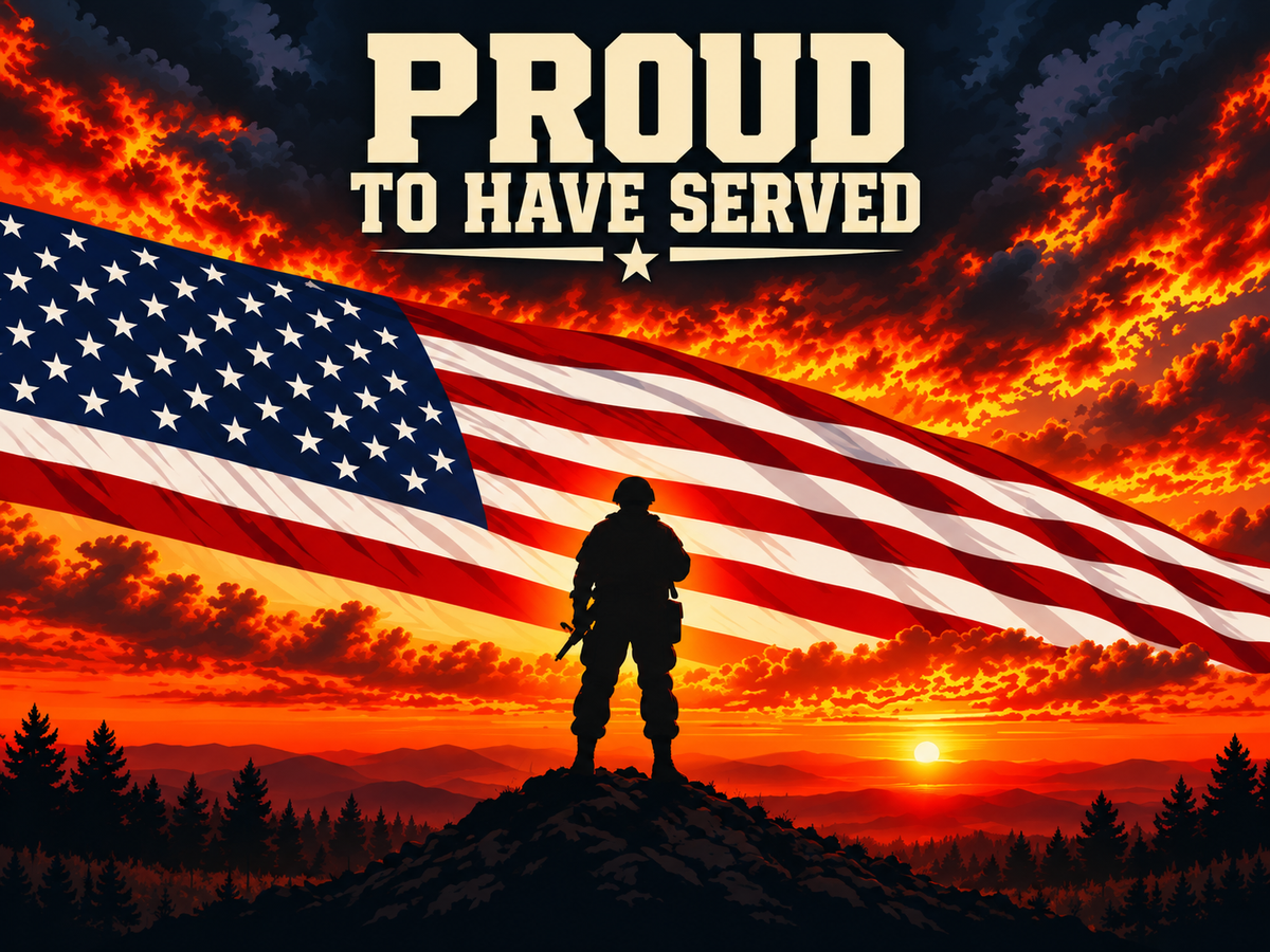 Proud to Have Served Veteran Velveteen Blanket – Patriotic Military Appreciation Gift