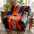 Proud to Have Served Veteran Velveteen Blanket – Patriotic Military Appreciation Gift