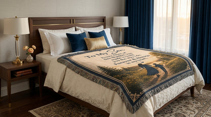 To My Son Woven Blanket | Forever & Always Gift from Mom