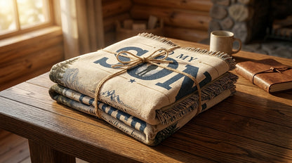 To My Son Woven Blanket | You Are Loved Gift