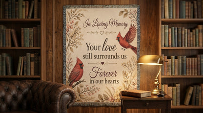 In Loving Memory Cardinal Memorial | Sympathy Wall Art