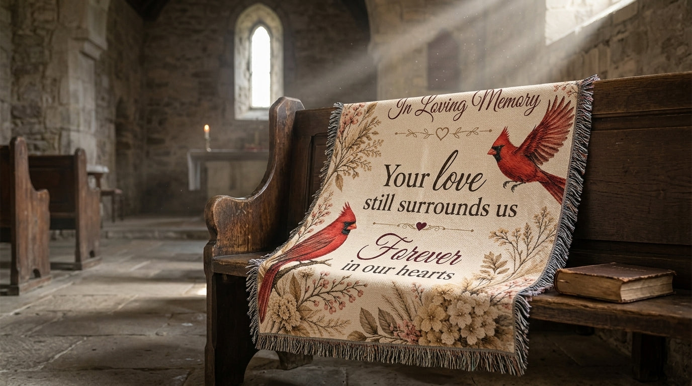 In Loving Memory Cardinal Memorial | Sympathy Wall Art