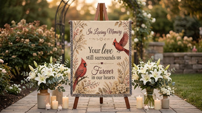 In Loving Memory Cardinal Memorial | Sympathy Wall Art