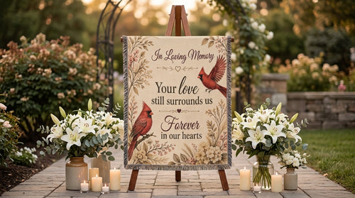 In Loving Memory Cardinal Memorial | Sympathy Wall Art