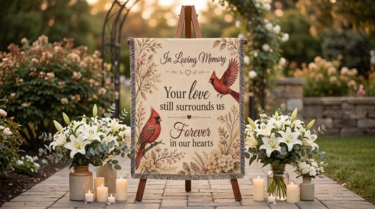 In Loving Memory Cardinal Memorial | Sympathy Wall Art