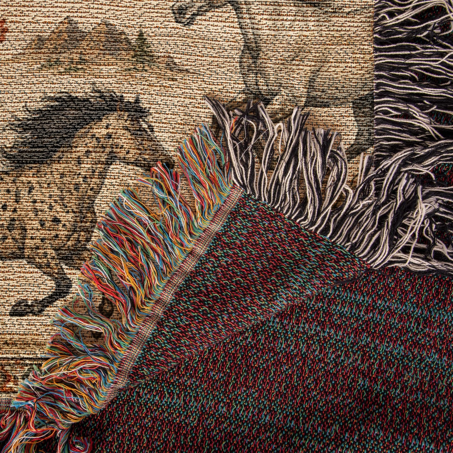 Wild Spirit Horse Blanket | Western Running Horses Throw Blanket | Rustic Ranch & Farmhouse Décor