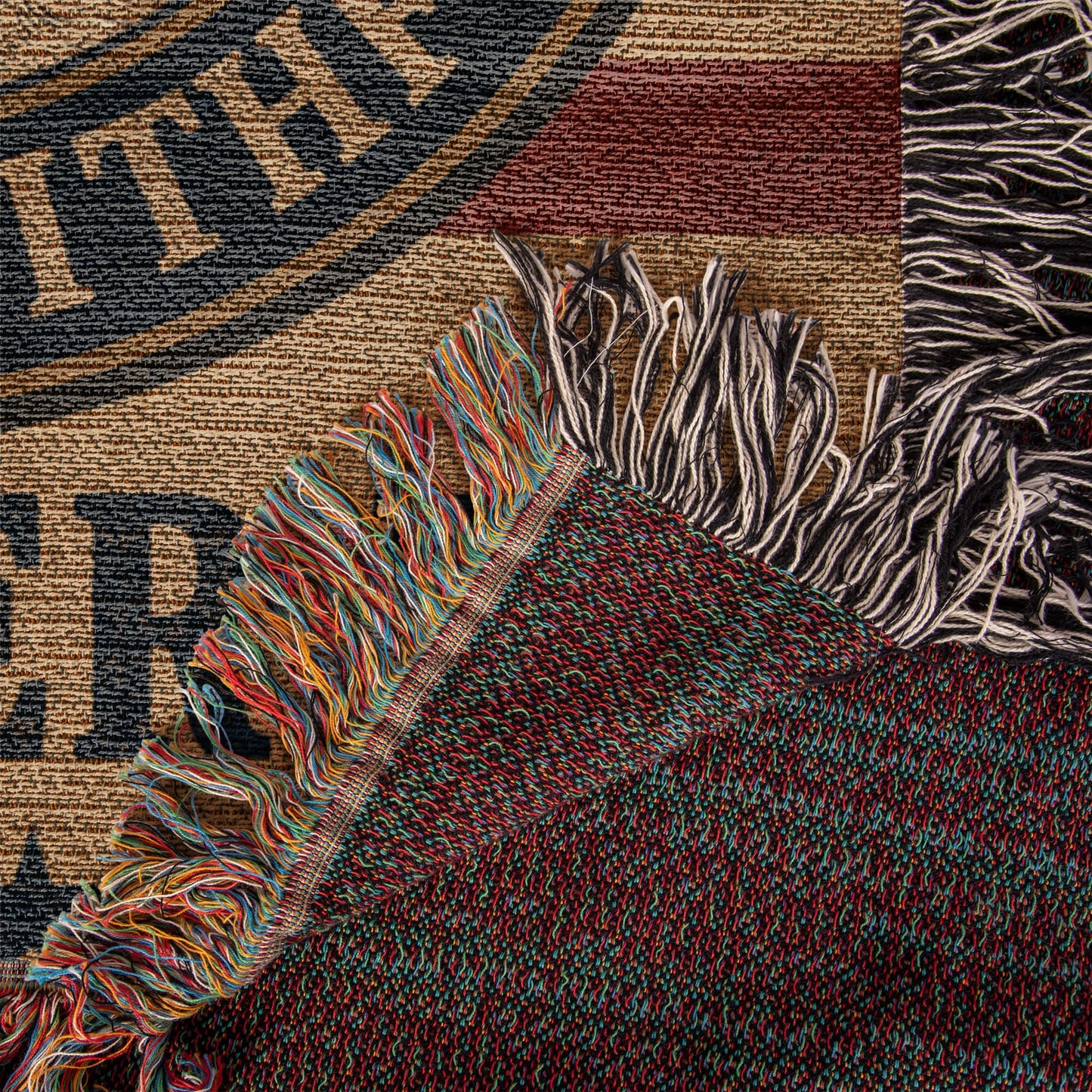 USMC Woven Blanket – Proud Family of a United States Marine | Military Heirloom Gift | Marine Corps Home Décor