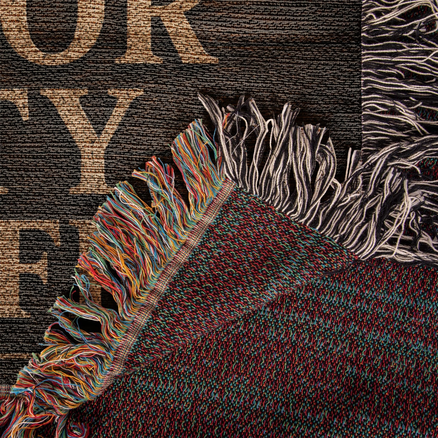 Honor Duty Sacrifice Woven Blanket | Patriotic Military Gift