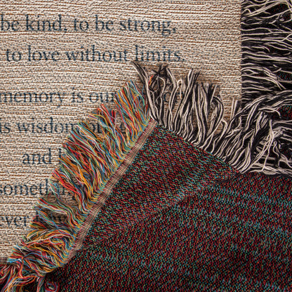A Father's Love Echoes Beyond a Lifetime | Memorial Gift for Dad | Remembrance Blanket