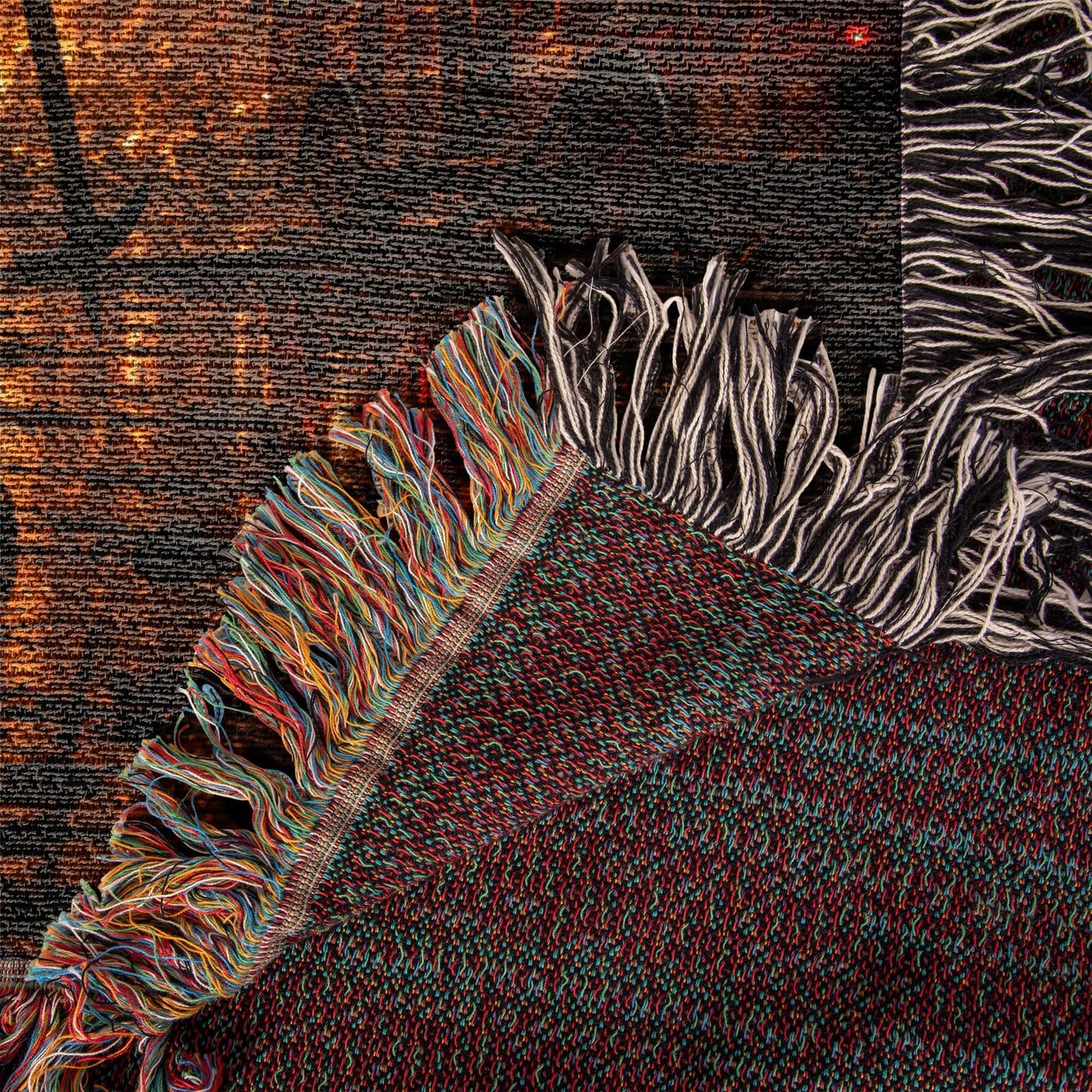 Firefighter Hero Woven Blanket | Patriotic First Responder Gift