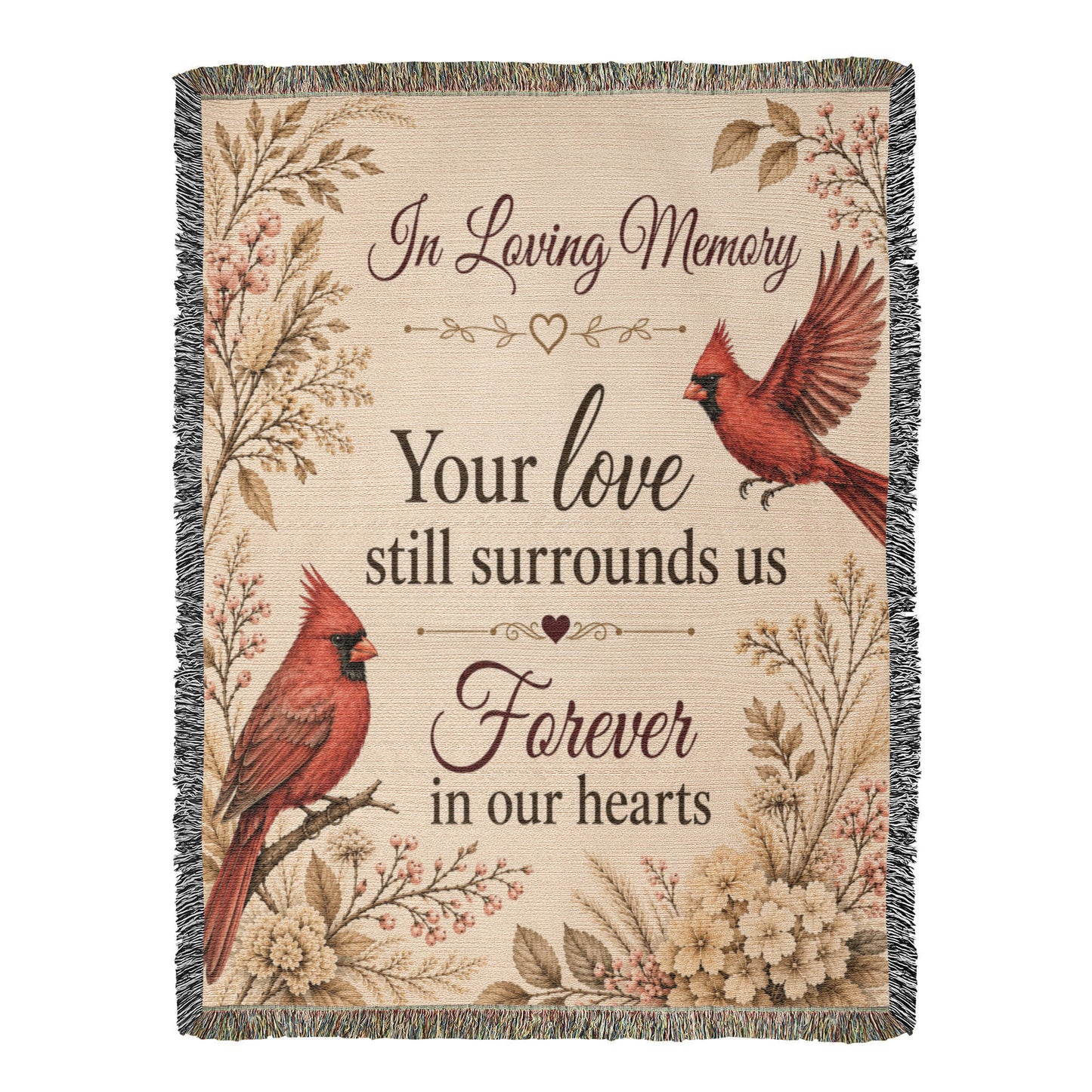 In Loving Memory Cardinal Memorial | Sympathy Wall Art
