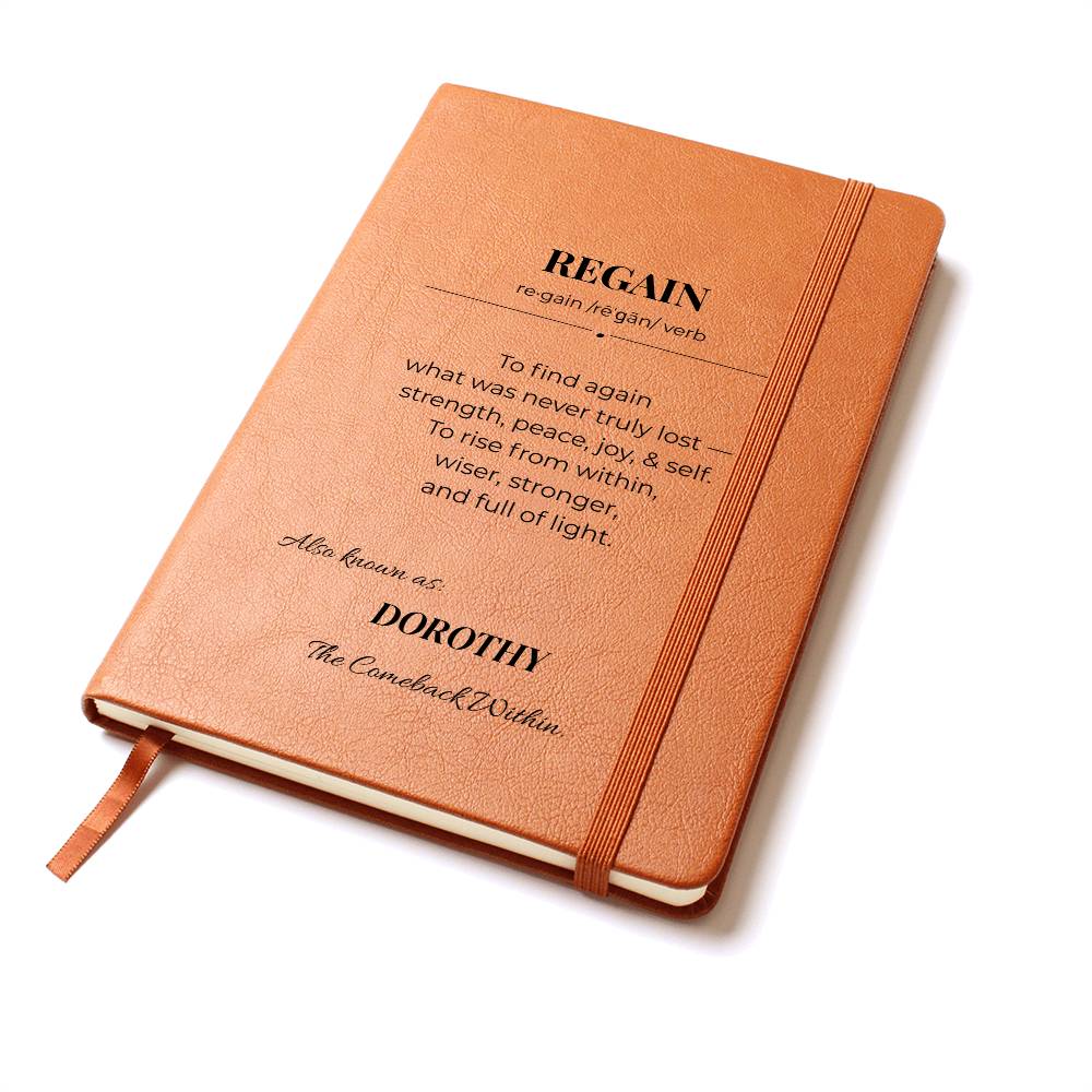 REGAIN Self-Mastery Journal – Daily Reflection Notebook to Reclaim What's Yours, Personalize, Customize Name