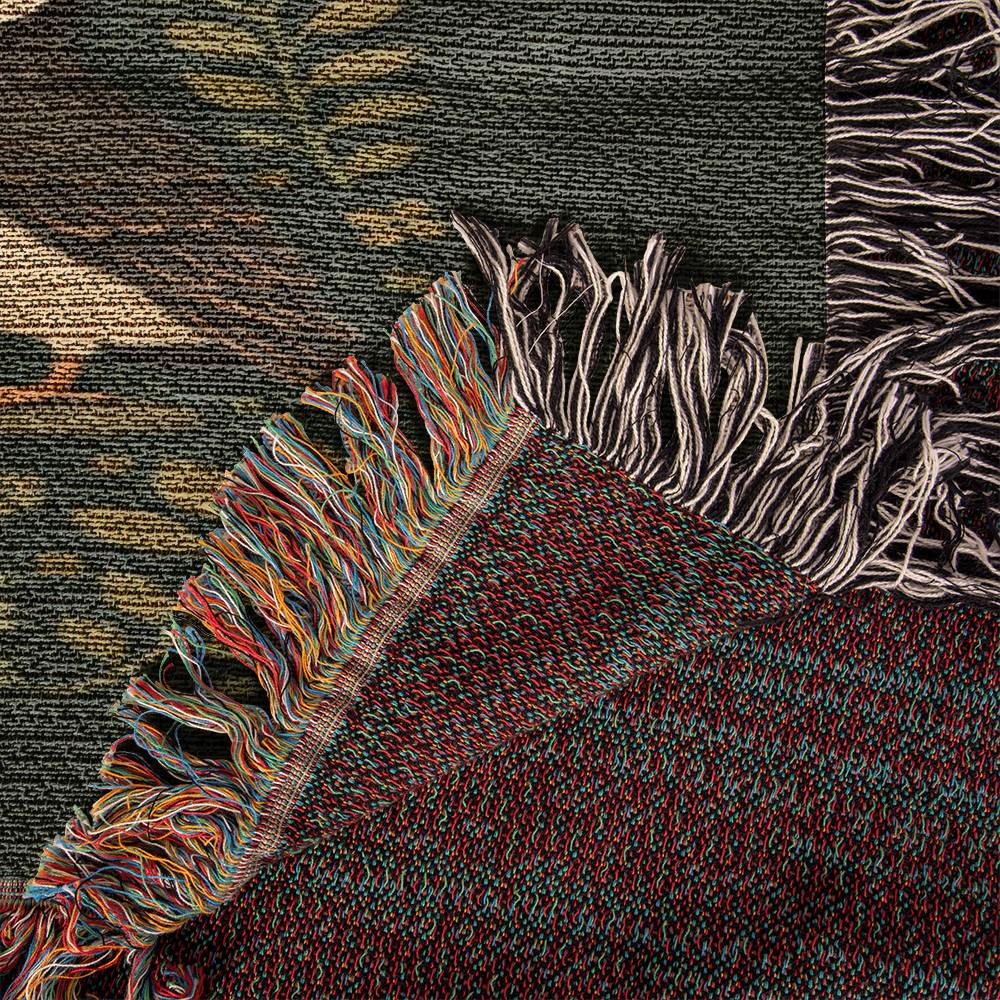 Bird Watcher’s Gift – Woven Songbird Blanket for Home Decor & Wall Tapestry
