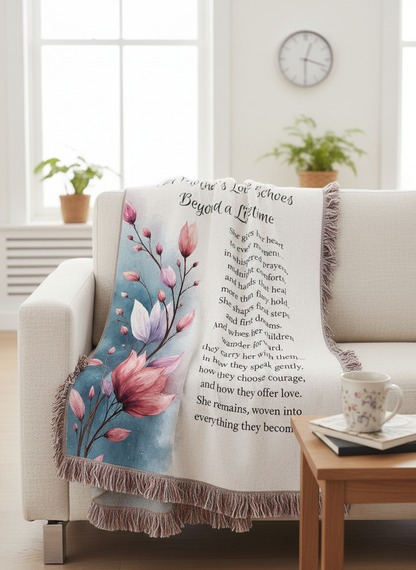 A Mother's Love Echoes Beyond a Lifetime | Memorial Poem Poster for Mom