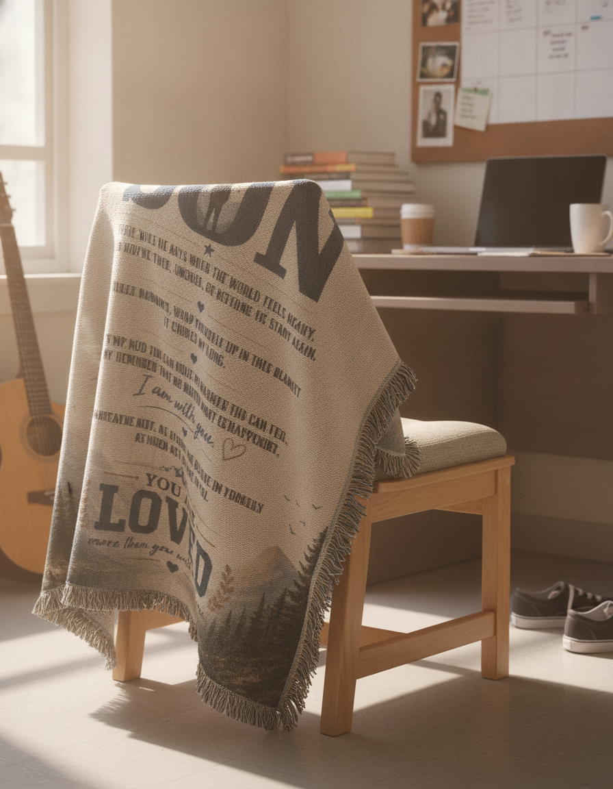 To My Son – You Are Loved Inspirational Blanket | Meaningful Gift for Son, Graduation, Birthday & Life Encouragement