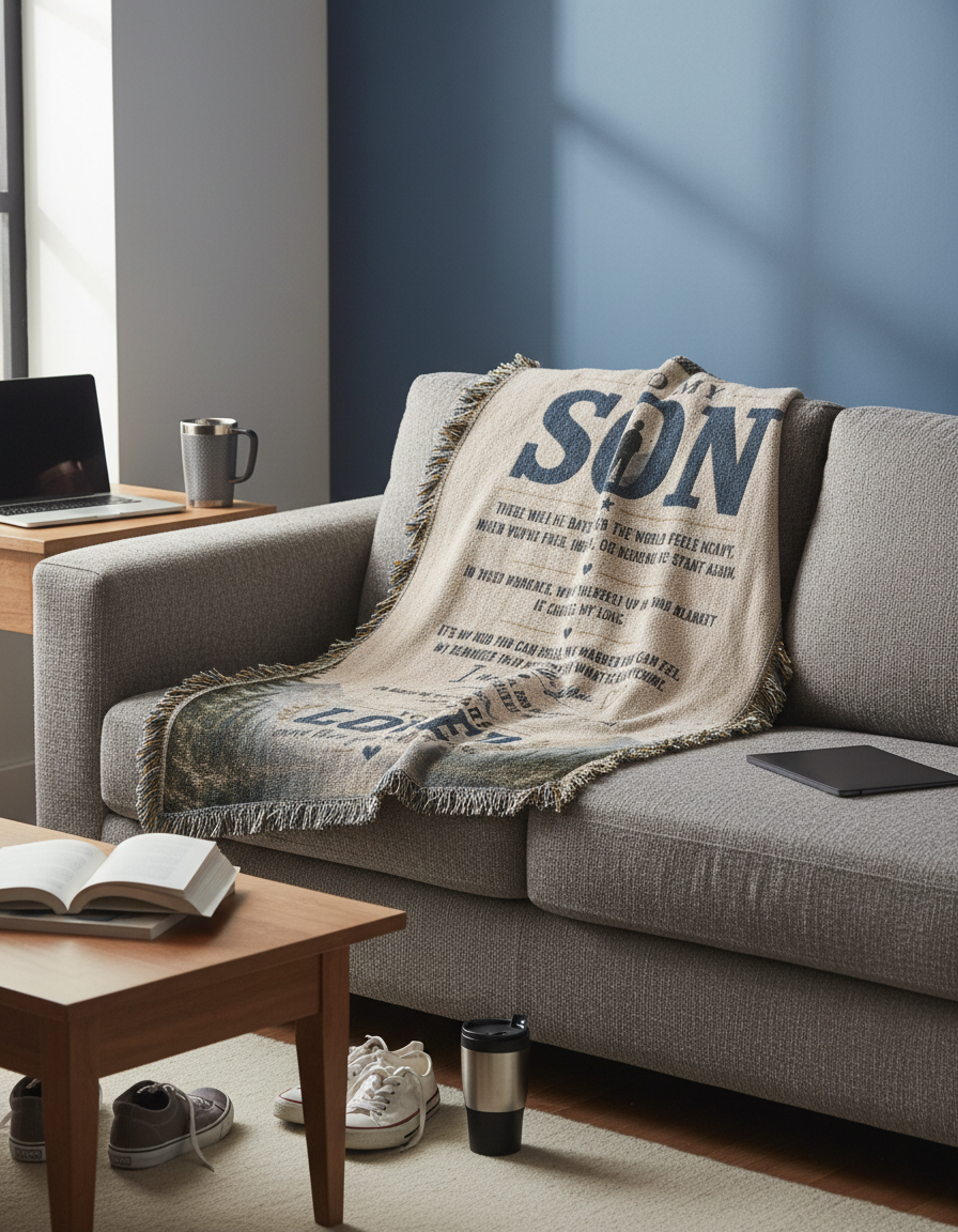 To My Son – You Are Loved Inspirational Blanket | Meaningful Gift for Son, Graduation, Birthday & Life Encouragement