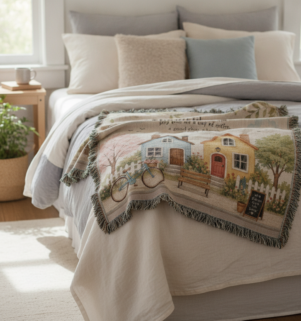I Wish You Lived Next Door – Friendship Blanket for Best Friend | Long Distance Friend Gift & Neighbor Keepsake