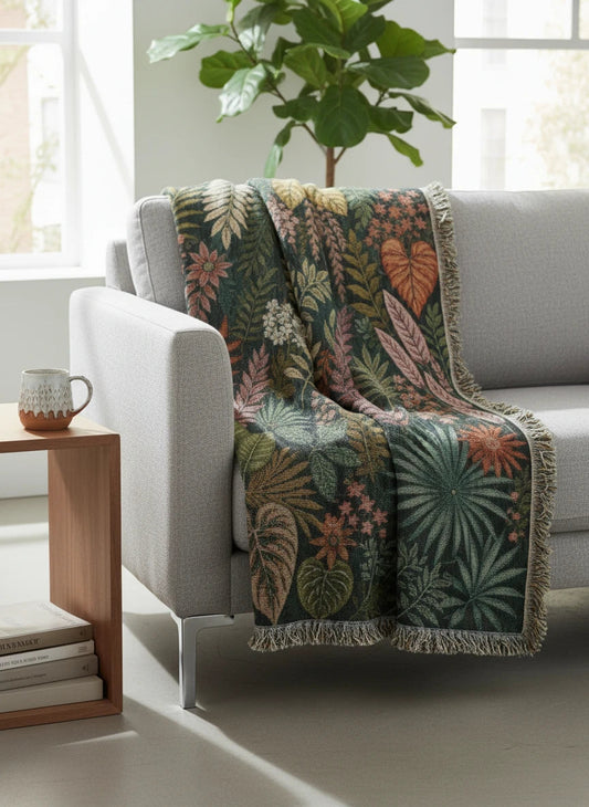 Botanical Garden Woven Blanket